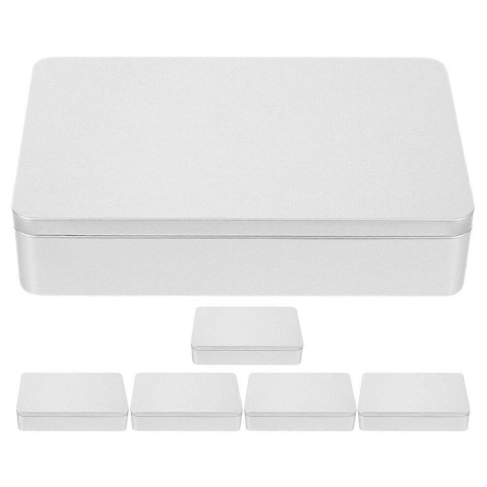 Kricely (As Show, One Size) 6Pcs Small Bead Organizers Storage Containers With Lid Beads Cases Tinplate Jewelry Boxes