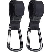 (2 pièces) 1-10 pièces crochets de poussette boucles Clip mousqueton en alliage d'aluminium chariot