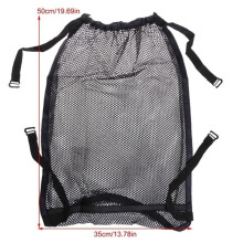 (Noir) pratique bébé poussette chariot maille filet sac grande capacité poche bouteille porte-couche