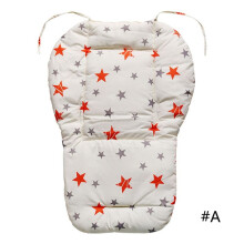 (A) tapis de poussette universel imprimé haute étoile, coussin de poussette épais, chaise pour enfants,