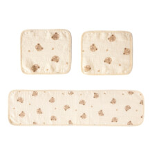 (Ensemble de 3 pièces) Housse de protection pour sangle de poussette pour bébé Housse de protection