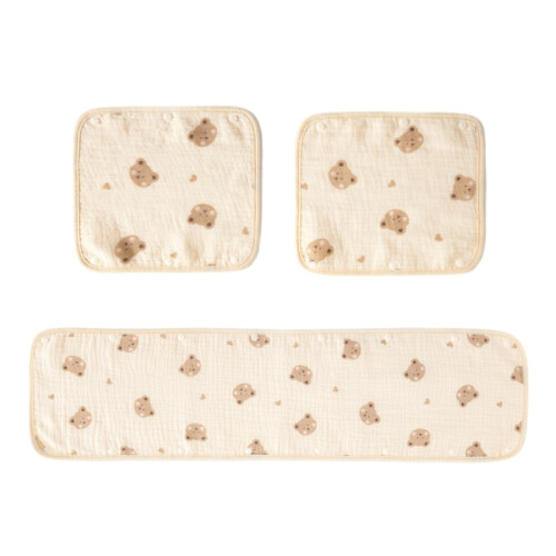 (Ensemble de 3 pièces) Housse de protection pour sangle de poussette pour bébé Housse de protection