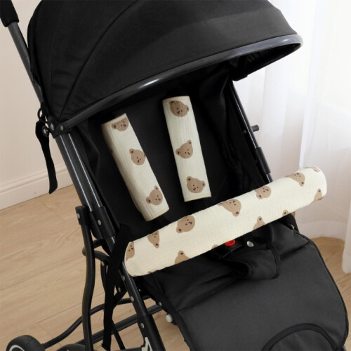 (Ensemble de 3 pièces) Housse de protection pour sangle de poussette pour bébé Housse de protection 2