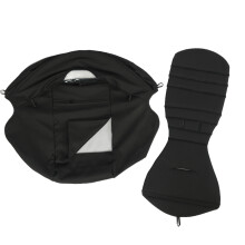 (Noir) 2 pièces/ensemble pare-soleil et coussin de siège 175 avec sac de rangement accessoires de