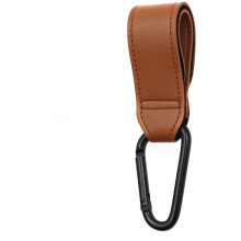 (1 pièce marron) 1 pièce en cuir PU pour sac de bébé, crochet de poussette, organisateur de chariot