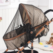 (étoile noire) Accessoires de poussette Filet de landau universel Pare-soleil pour bébé Moustiquaire