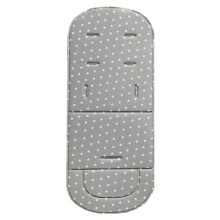 (Étoile grise) Coussin de siège de poussette pour bébé Simple couleur unie tapis de poussette pour nouveau-né