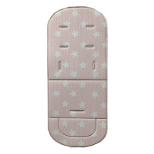 (Étoile rose) Coussin de siège de poussette pour bébé Simple couleur unie tapis de poussette pour nouveau-né