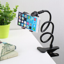 (Noir) accessoires de poussette de bébé support de téléphone portable support universel 360 rotatif