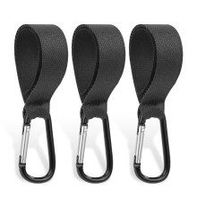 (3 pièces) 4/1 pièces bébé poussette crochet pince en alliage d'aluminium mousqueton panier organisateur