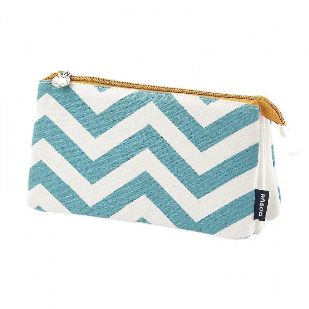 Konhill (As Show, One Size) Veeki Big Pencil Case, Pencil Bag Stationery Storage Pencil Bag Canvas For Students Simple Stationery Bag#6