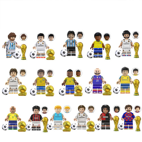 16pcs World Cup Minifigure Kid Toy Gift