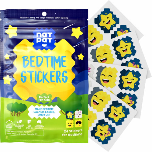 NATPAT BuzzPatch Sleepy Patch Stickers for Kids and Adults (24 Pack)