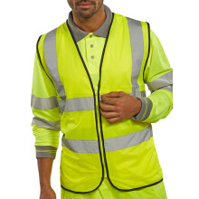 Beeswift - WCENG SAT YELLOW ZIP FASTEN - Hi Vis