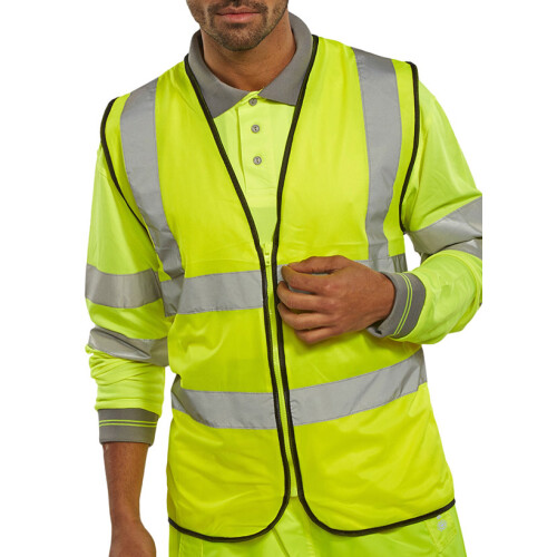Beeswift - WCENG SAT YELLOW ZIP FASTEN - Hi Vis