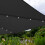 Grijs 3m LED Zweefparasol met Voet 4