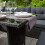 Rattan Corner Set Garden Furniture Black Sofa Stools Table 5