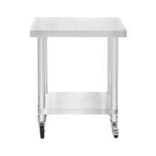 Catering Arbeitstisch Tisch Edelstahl Food Prep Küche Mobil 60cm x 30cm