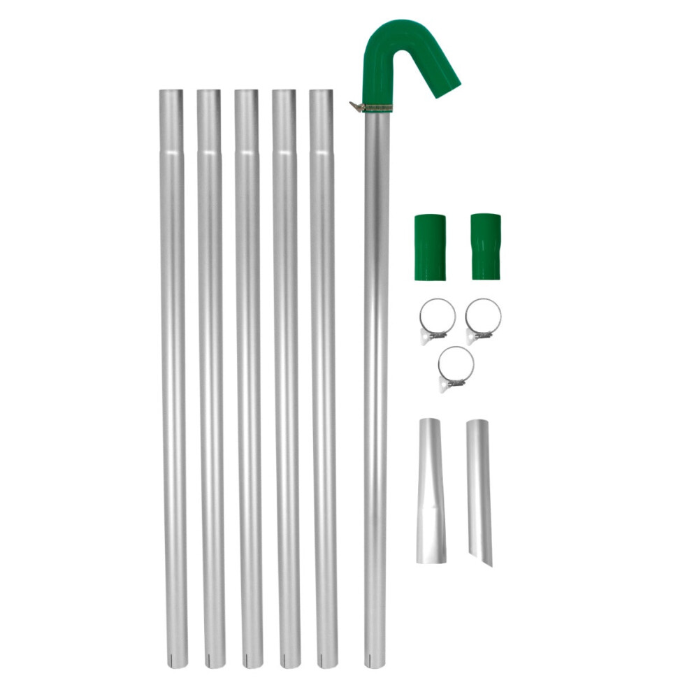 New Monstershop Gutter Vacuum Pole Kit Long Reach Drain Pipe Sucker Hoover Cleaning System 24Ft