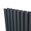 Oval Röhrenheizkörper - 600mm x 780mm - Anthrazitgrau 8