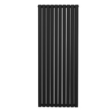 Radiador De Columna Ovalada Vertical Negro 160cm x 60cm