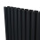 Oval Röhrenheizkörper - 1600mm x 480mm - Schwarz 8