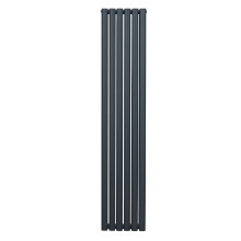 Radiador De Columna Ovalada Vertical Gris Antracita 180cm x 36cm