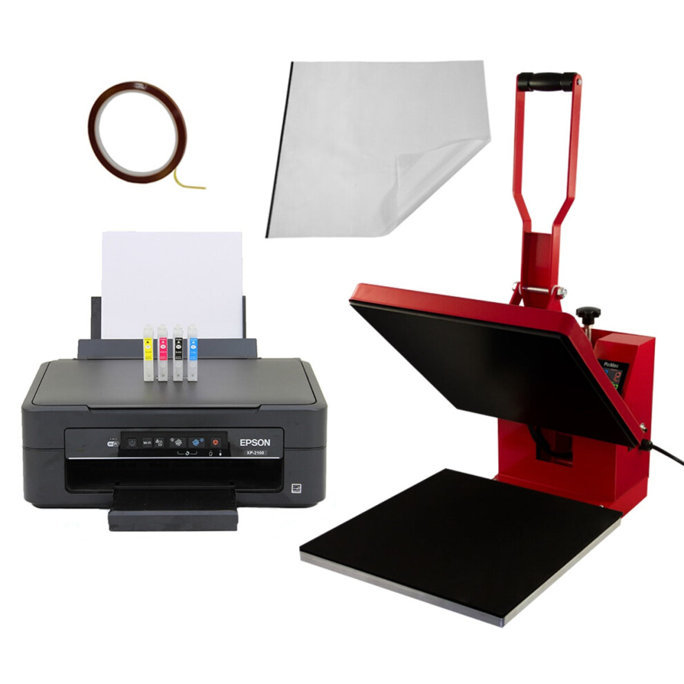 Clam Flat Heat Press Transfer Machine & Printer T-Shirt Sublimation Design Print
