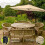Zweefparasol 3m met LED verlichting - Beige 9