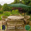 Zweefparasol 3m met LED verlichting - Groen 6