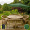 Zweefparasol 3m met LED verlichting - Groen 8
