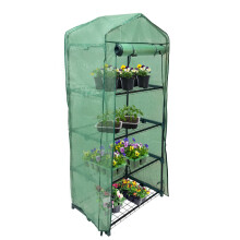 Serre 4 Tier PE Cover Plastic Kleine Planken groeien huis tuin buiten