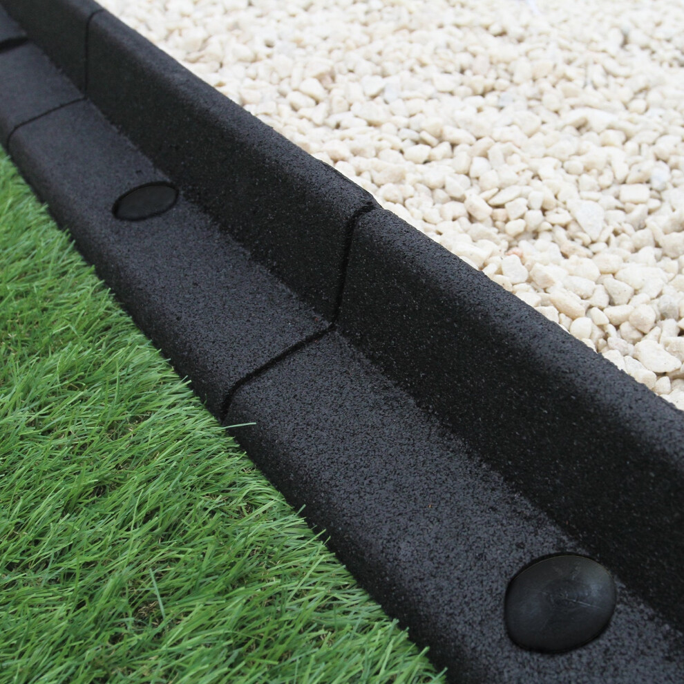 Flexible Lawn Edging Garden Borden Grass Path Edge Pathways Rubber 1.2m Lengths