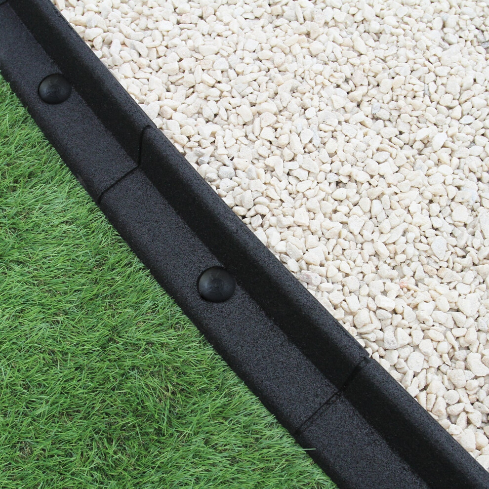 Flexible Lawn Edging Garden Borden Grass Path Edge Pathways Rubber 1.2m Lengths