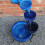 Solar Kaskadenbrunnen mit Akku - Blau 9