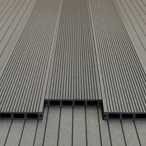 Composite Decking Boards Edging Wood Plastic Fixings Pack  / 6 SQM Castle Grey 2