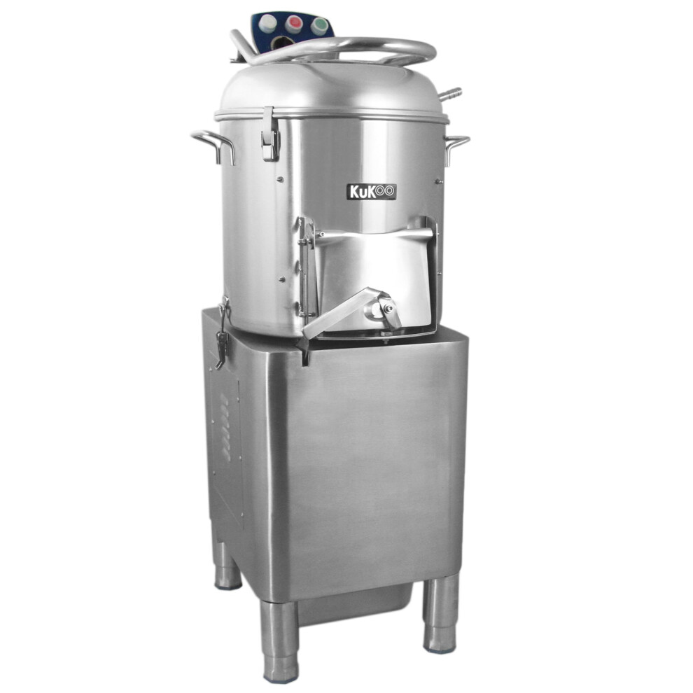 Heavy Duty Commercial Electric Potato Rumbler Peeler Machine Peeling 20Kg Capacity