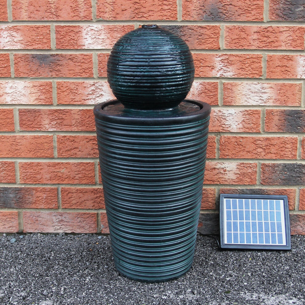 Solar-Powered Water Feature Fountain with Standing Ball for Outdoor