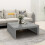 VidaXL Coffee Table Grey Sonoma 100x100x35 cm Engineered Wood 1
