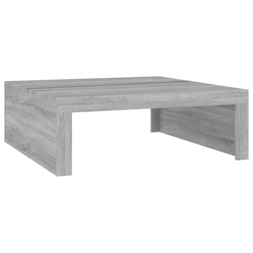 VidaXL Coffee Table Grey Sonoma 100x100x35 cm Engineered Wood 1