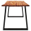 VidaXL vidaXL Dining Table with Live Edge 140x80x75 cm Solid Wood Acacia 5