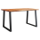 VidaXL vidaXL Dining Table with Live Edge 140x80x75 cm Solid Wood Acacia 2