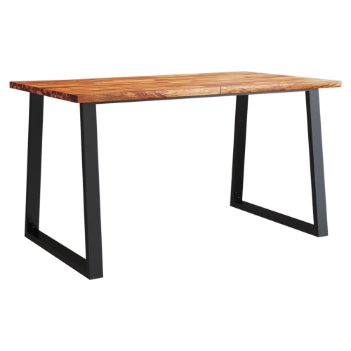 VidaXL vidaXL Dining Table with Live Edge 140x80x75 cm Solid Wood Acacia 1