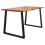 VidaXL vidaXL Dining Table with Live Edge 140x80x75 cm Solid Wood Acacia 3
