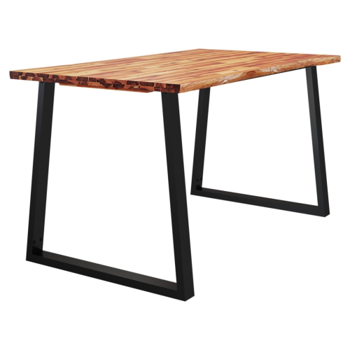VidaXL vidaXL Dining Table with Live Edge 140x80x75 cm Solid Wood Acacia 2