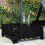 VidaXL vidaXL Parasol Base Cover Black Solid Wood Pine 1