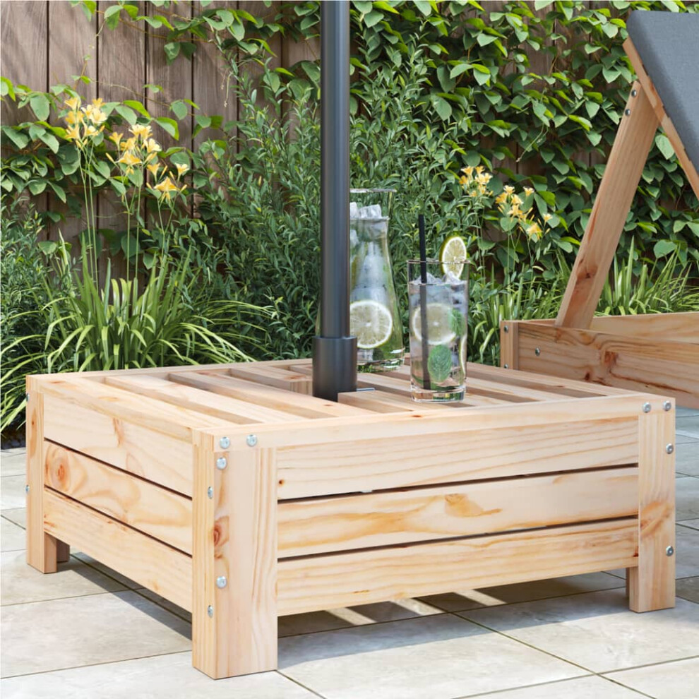 vidaXL Parasol Base Cover Solid Wood Pine