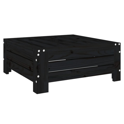 VidaXL vidaXL Parasol Base Cover Black Solid Wood Pine 1