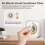 60-minuters visuell timer med nattlampa, nedräkningstimer, vit 2