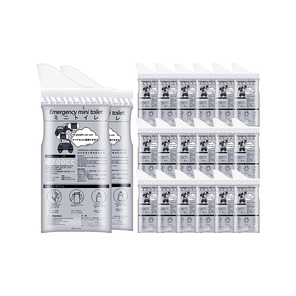 20Pcs Disposable Urinal Bags,700ML Emergency Mini Toilet